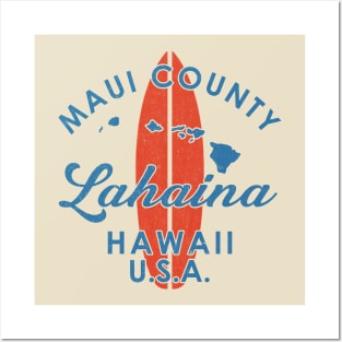 Maui Lahaina Hawaii Hawaiian Islands Vintage Posters and Art